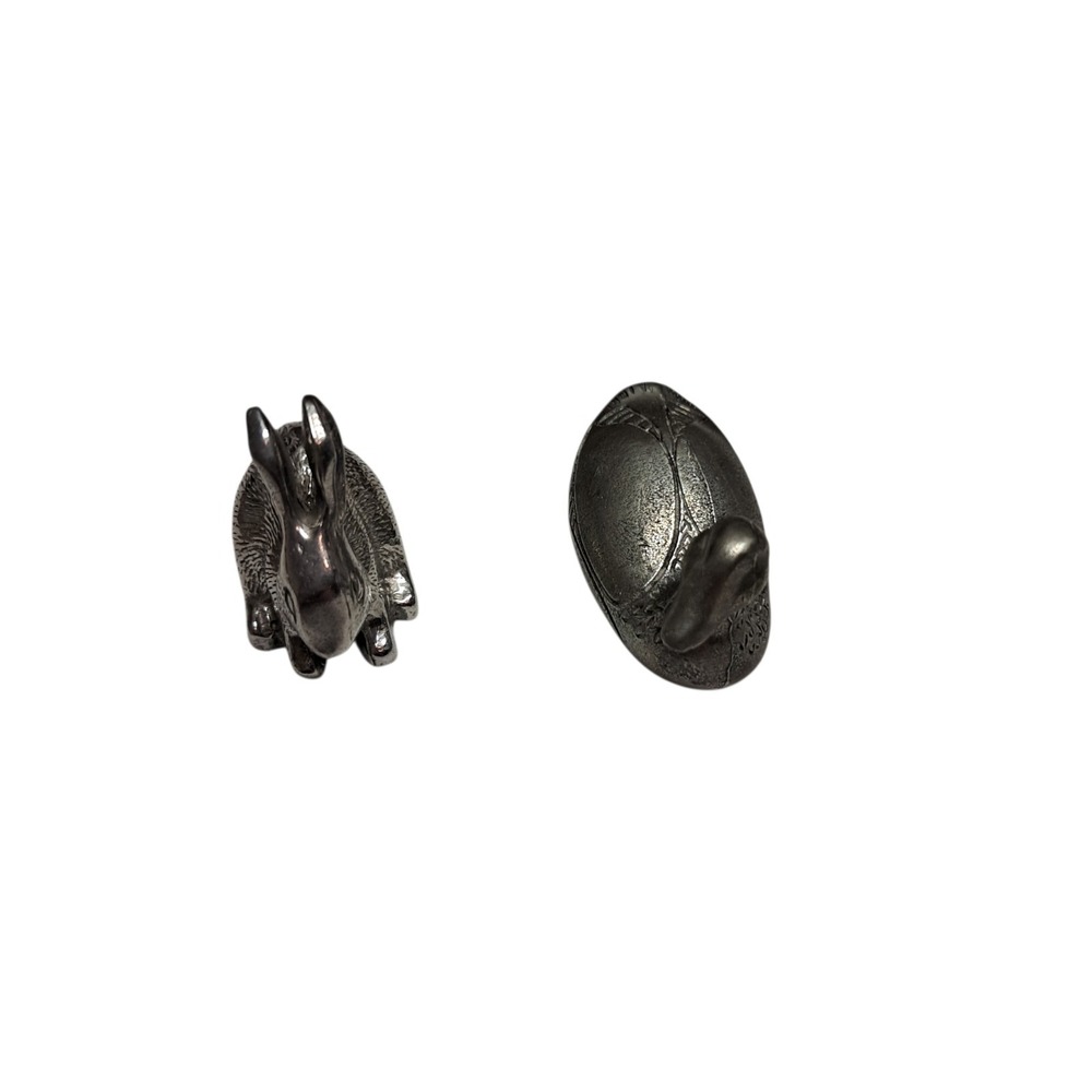Pewter Rabbit And Duck‎
